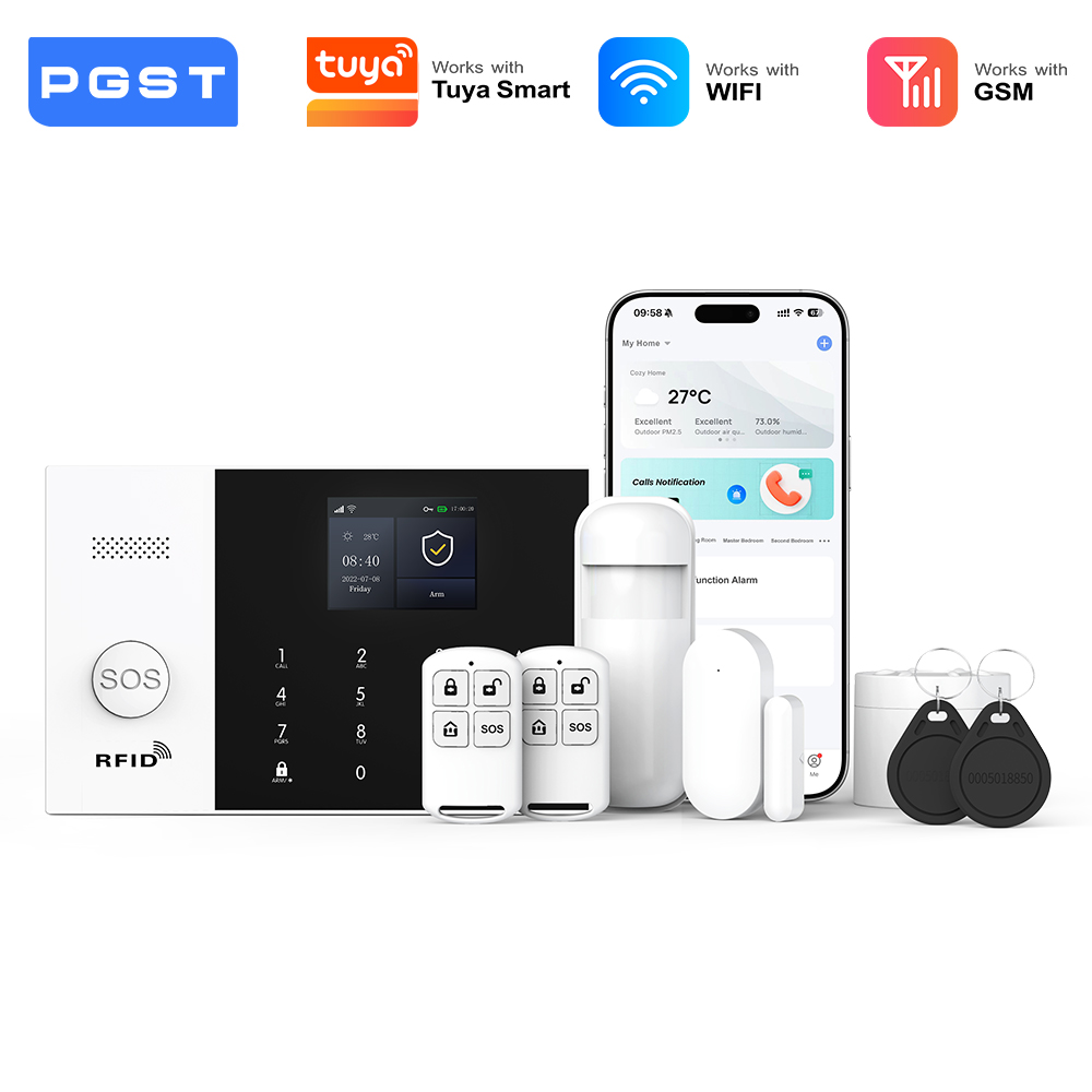 Diy Home Automation System - PGST beveiligingsalarm complete set WiFi 2G