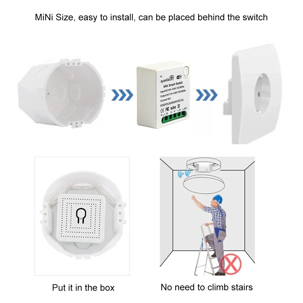 16A Matter WIFI Smart Switch A - Diy Home Automation System recensie en prijs