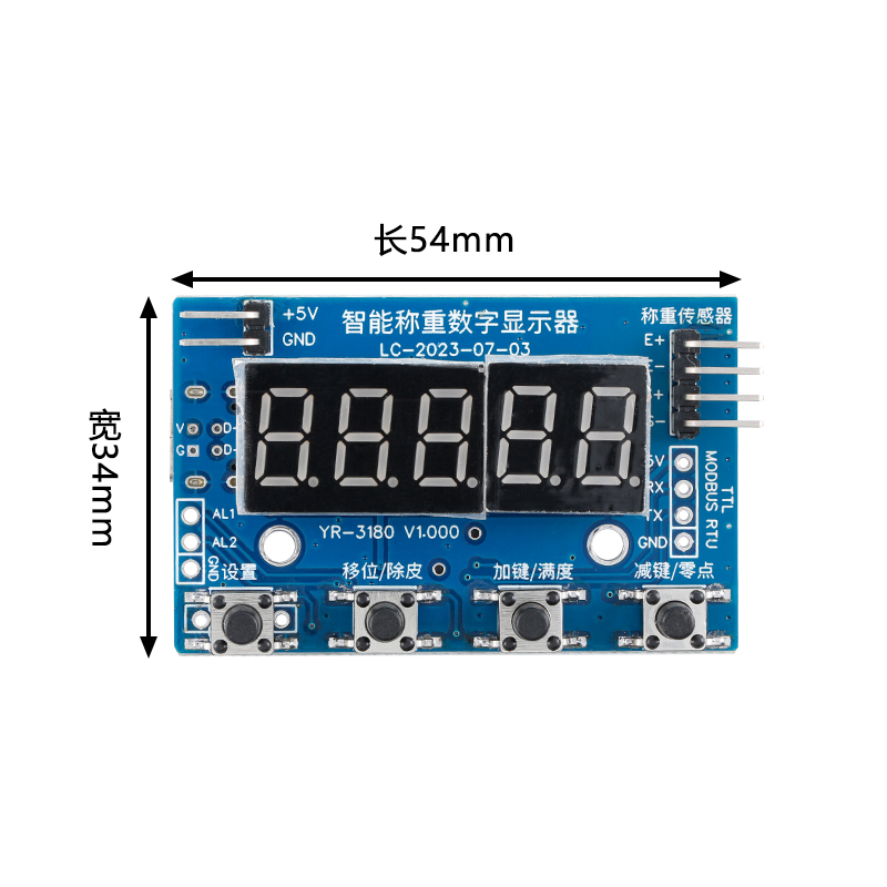 Load Cell HX711 AD-module Gewi - Home Automation Arduino recensie en prijs